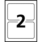 Avery White Laser Durable I.D. Labels, 8-1/8" x 5", 100 Pack (06579)-Moisture, scuff, tear, smudge-resistant polyester material with extra-aggressive adhesive to stay permanently attached