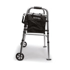 BIOS Living Deluxe Folding Walker with Wheels -Unique U-shape design allows for close use