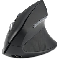 Kensington Pro Fit Ergo MY630 EQ Rechargeable Mouse - Black-Full-size vertical design supports all-day comfort and productivity