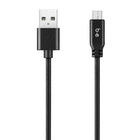 Blu Element Braided Charge/Sync Micro USB 4ft Black (B4MICBK)-Works with all USB car and wall chargers