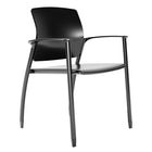 Nightingale Firefly II Stacker Chair - Black-Waterfall seat design on all models to reduce muscle fatigue