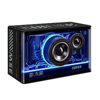 Edifier QD35 Tabletop Bluetooth Splendid Light Effect Speaker - Black-The USB-A port and the AUX jack on the rear panel support high-resolution audio signals. With the enhancement of LDAC technology, you can also stream high-quality music with a 96kHz sampling rate to this speaker via Bluetooth