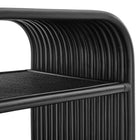 Modway Eve Curved Natural Rattan Side Table - Black-8