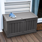 Suncast Deck Box - 50 Gal. - Peppercorn-5 Year Limited Warranty.