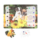 BIOS Living Memory Care Jigsaw Puzzle - Playful Puppies-The board displays the picture of the puzzle and can be used as a helpful guide when placing pieces
