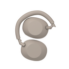Sony WH-1000XM6 Over-Ear Wireless Noise Cancelling Headphones - Sandstone-Tailored Comfort, Thoughtfully Designed - Wider, asymmetrical headband with synthetic leather for all-day comfort, paired with a foldable design perfect for traveling.
