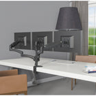 ShoppingAll Adjustable Triple Gas Spring Monitor Desk Mount - Black-9