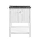 Modway Steam 24" Bathroom Vanity - White/Black-Modern Bathroom Vanity