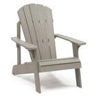 Backyard Lifestyles Adirondack Chair - Light Grey-Will Not Crack, Chip, Rust, or Peel.
