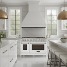 Kucht 48" KFX-X Series Pro Style Propane Gas Range - Stainless Steel/White-2 Years Limited Manufacturer Warranty