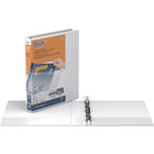 QuickFit View Binder - D Ring - 1" - White - 6 Pack (87010-06)-1"