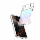 Avana Cosmic Frost Compatible with MagSafe Case for iPhone 17 Pro - Violet-Transparent cover shows the camera bay color