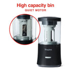 Staples Auto-Feed Electric Moderate Plus Use Pencil Sharpener - Black-Small footprint on your desk or counter with a no-slip bottom for stability