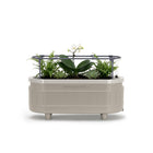 Permasteel Self-Watering Planter Box with Mounting Brackets - Taupe-Water Level Indicator