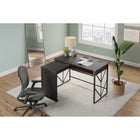 Thomasville Azuria 48" W Desk With Pull-Out Return And Power Center - Espresso -Casters and ball bearing glides allow for smooth movement