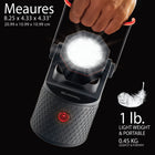 Bell + Howell Bionic Work Light 360 Pro Multidirectional - 1000 Lumens-Easy Grip Handle: A handle wrapped with easy grip technology makes it super easy to carry while moving by ensuring the light will not fall out of your hands while walking, running, climbing