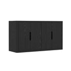Manhattan Comfort Rivington 60" Modern 4-Door Sideboard - Black-Recommended for up to a 70" TV