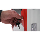 Victor Classroom Cell Phone Locker - 18.5" x 12.8" x 8.61" - Silver/Red-8