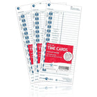 Pyramid Time Systems 1,000 Genuine and Authentic Time Cards - French-Each card measures 4in W x 9in H on sturdy 110# card stock