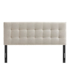 Modway Lily Upholstered Queen Size Headboard - Dove-Padded Construction
