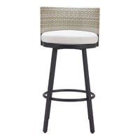 Zuo Midnight Wave Barstool - White-Removable and washable cushion cover