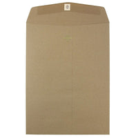 JAM Paper 9 x 12 Open End Catalog Envelopes with Clasp Closure, Brown Kraft Paper Bag Recycled, 25 Pack (563120849)-Brown