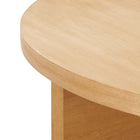 Modway Silas Round Wood Coffee Table - Natural-7