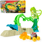Monster Jam Mini Cobra Booster Playset-2 Exclusive Mini Jams: Unleash the power of ThunderROARus and JCB Digatron in 1:87 scale, feature epic gem-themed designs and fierce Monster Jam styling