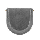 Manhattan Comfort Lia 24.8" Modern Chenille Upholstered Dining Armchair - Grey-23.23" L x 22" W x 31.89" H