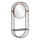 Zuo Saroni Mirror Shelf - Antique Grey-Hangs vertically only