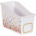 Teacher Created Resources Confetti Plastic Book Bin - 3 Pack-Store books, folders, binders, magazines, notebooks, and much more!