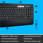 Logitech MK850 Wireless Keyboard and Mouse Combo, French-Experience next-level comfort and productivity with the powerful MK850 Performance.