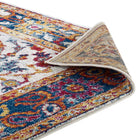 Modway Entourage Samira Distressed Vintage Floral Vintage Medallion Area Rug - 8 ft W x 10 ft L - Multicolored-8