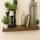 Entrepot La Grange Floating Shelf with Hardware - 36" L x 8" D x 2" T - Medium Walnut-Maintenance Free