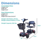 Journey Adventure Power Scooter - Red-Reassembles quickly without tools or rewiring for added convenience