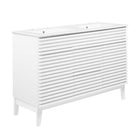 Modway Render 48" Double Sink Bathroom Vanity - White-Fixtures Not Included