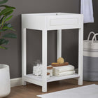 Modway Altura 24" Bathroom Vanity Cabinet - White-Non-Marking Foot Caps