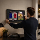 Frameworth Official FIFA World Cup 2026 France Flag & Trophy Framed Print - 15" x 24"-Finished size 15" x 24", a vertical framed print sized for living rooms, offices, fan caves and sports rooms.