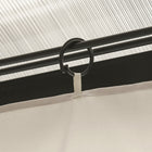 Outsunny 10' L x 10' W Gazebo Curtains with Zipper Doors, Hooks/C-Rings for Patio, Only Curtains - Beige-Double-sided zipper allows you to open and close easily from both inside and outside