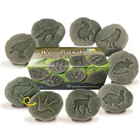 Yellow Door Let's Investigate Woodland Footprint Stones 8-Piece Set-This set of engaging woodland footprints is a great way for children to start their woodland explorations!