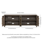 Hudson&Canal Chabot TV Stand for TV's up to 75" - Grey Oak-Product Dimensions: 15.75" L x 68" W x 24.5" H