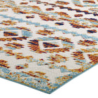 Modway Reflect Takara Abstract Diamond Moroccan Trellis Indoor/Outdoor Area Rug - 8 ft W x 10 ft L - Multicolored-8