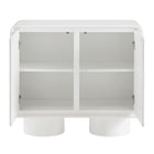 Modway Lumo 2-Door Curved Wood Accent Cabinet - White-9