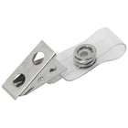 Merangue Badge Clips With Strap - 100 Pack-ID Badge clip with vinyl strap