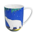 Oscardo Sky Watchers by Dawn Oman Porcelain Mug - 485ml-Indigenous Art Design - Sky Watchers by Dawn Oman, Yellowknife Dene artist, First Nations artwork celebrating cultural heritage and tradition