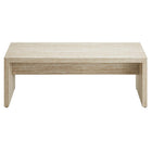 Modway Mirella 53.5" Faux Travertine Bench - Travertine-Assembly Required