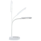OttLite Flexible Soft Touch LED Desk Lamp - Clearsun - White-Specially designed to help you see clearly and comfortably