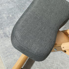 HOMCOM Ergonomic Kneeling Posture Chair with Wheels - Dark Grey-Assembly required