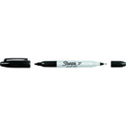 Sharpie Twin-Tip Permanent Markers - Black - 12 Pack-Quick drying