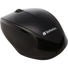 Verbatim Wireless Multi-Trac Blue LED Optical Mouse, Black-Ergo-friendly, comfort-grip shape provides ease of use for hours while blue LED technology allows users to point and click on more surfaces than other mice